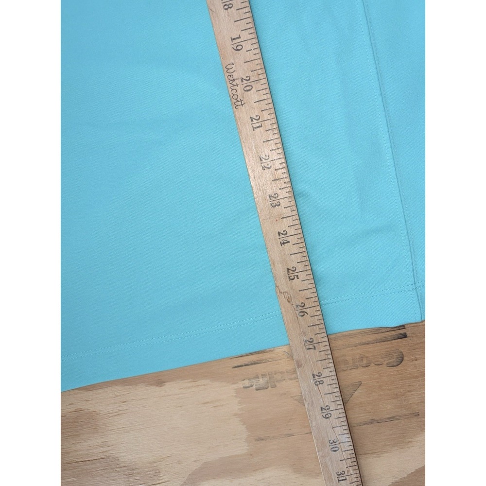 Nike Golf Mens Medium Polo Dri Fit‎ Teal Solid Performance Embroidered Logo - Picture 4 of 7